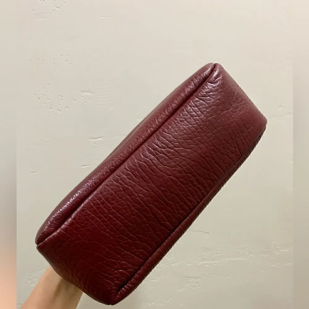 Handmade Genuine Premium Cowhide “Tulip” Kisslock Wristlet/Shoulder Bag